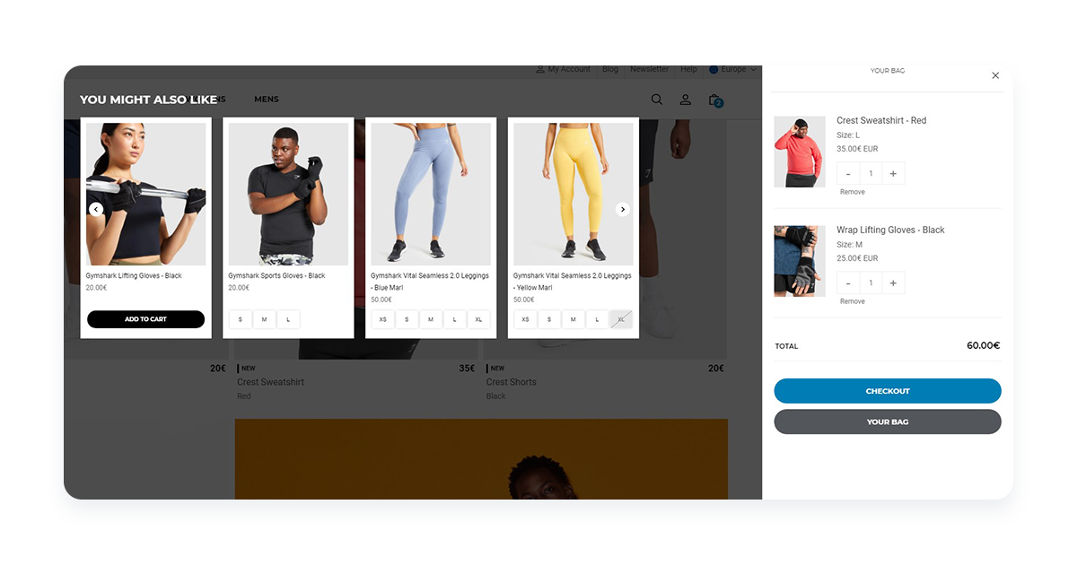 gymshark-cart-page-example