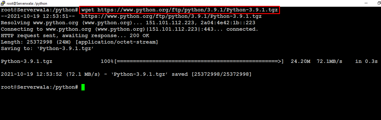 Source Code to Install Python