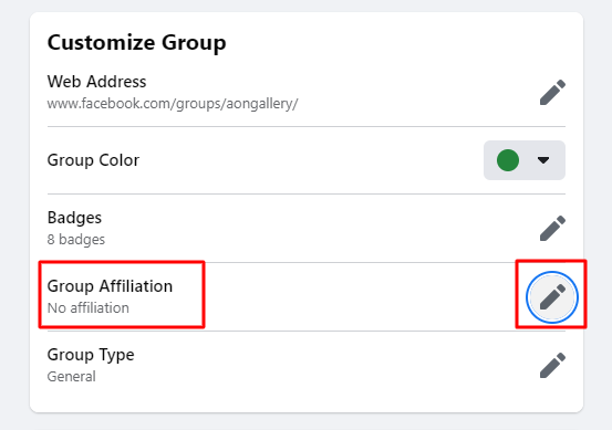 Simple steps to make affiliation of Facebook groups with profiles and pages