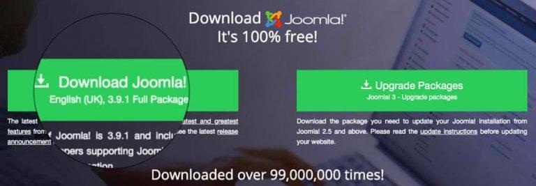 Загрузка и установка Joomla CMS