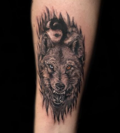 Adorable Alpha Wolf Tattoo