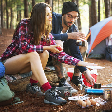 Hangout Traveling Destination Camping Concept