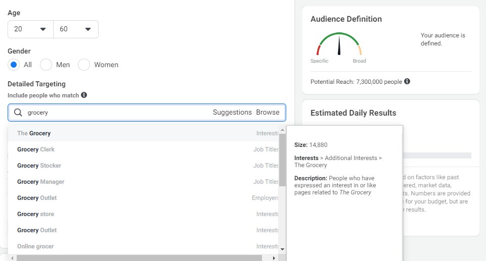 Select The Gender, Age & Designation of the Targeted Audience - Lia infraservices