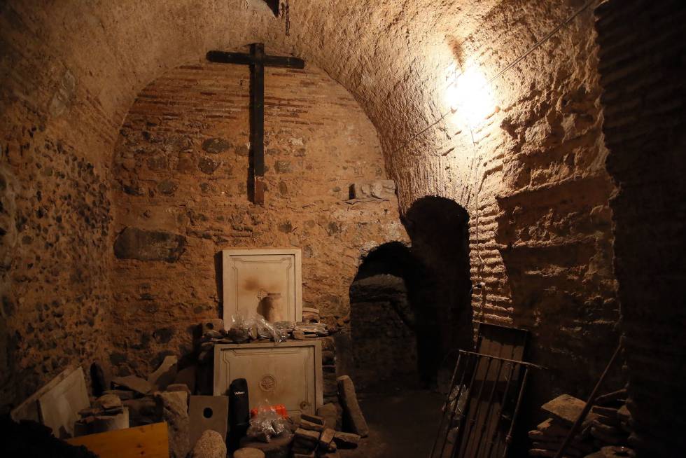 Galería romana hallada en una vivienda particular de Toledo.