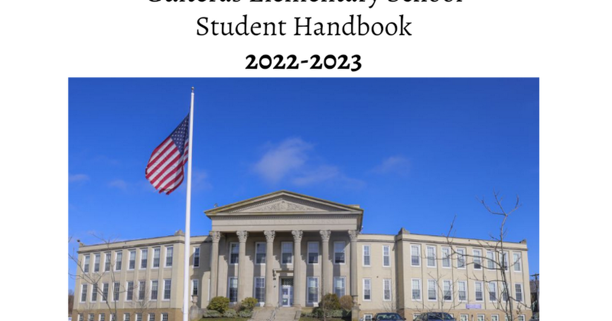 Guiteras Elementary School Handbook 2022-2023