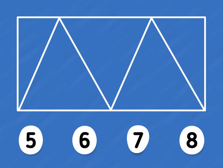 How many triangles are here? test