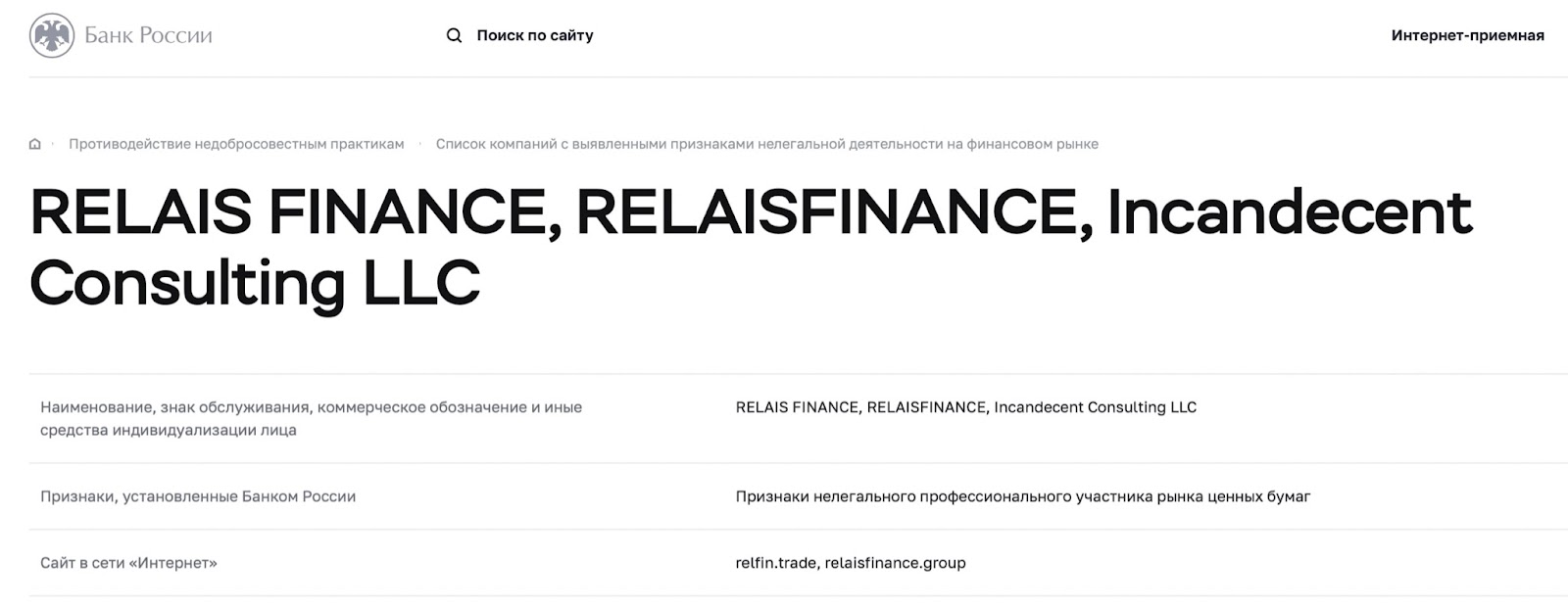 RelaisFinance: отзывы клиентов о работе компании в 2022 году