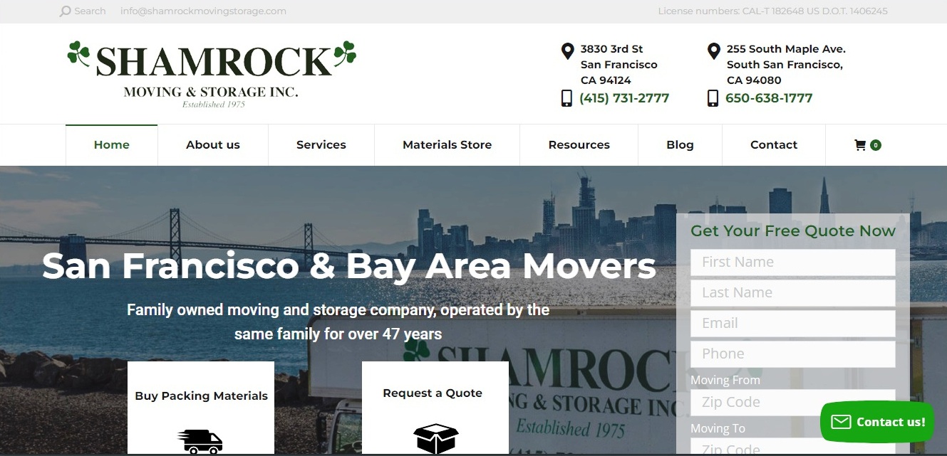 Moving Company Websites to Inspire you