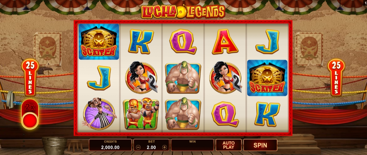 lucha legends slot screenshot