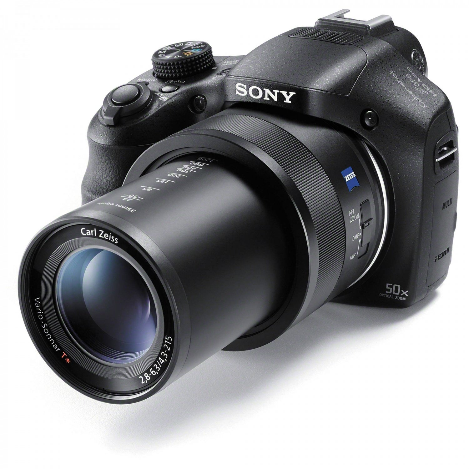 Фотоаппарат SONY Cyber-Shot HX400 с выдвинутым объективом 