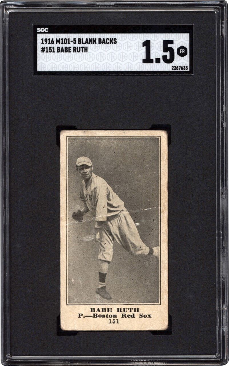 1916 M101-5 Babe Ruth #151 