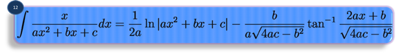 integration formula