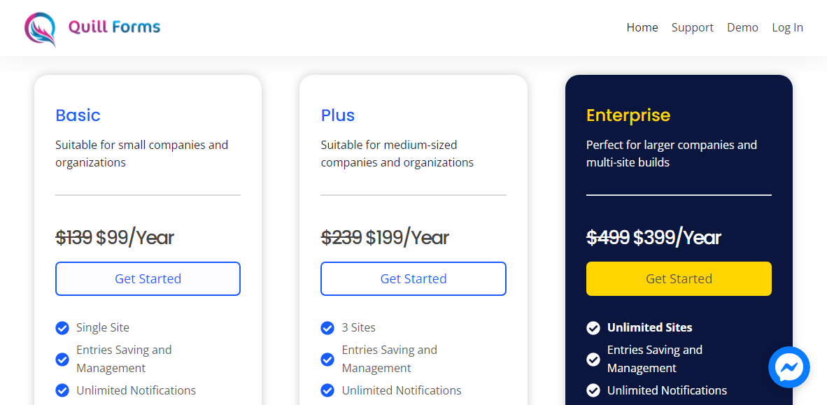 quill forma o melhor preço de plugin de formulário wordpress
