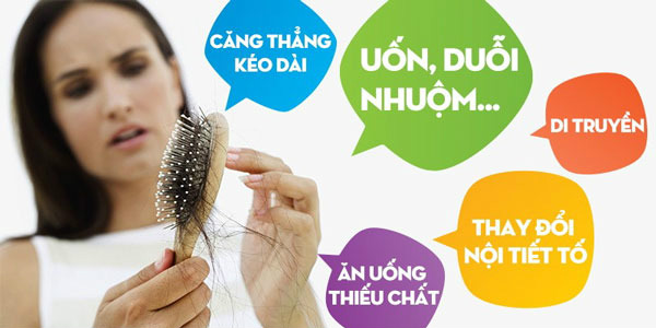 Có nhiều nguyên nhân dẫn đến rụng tóc