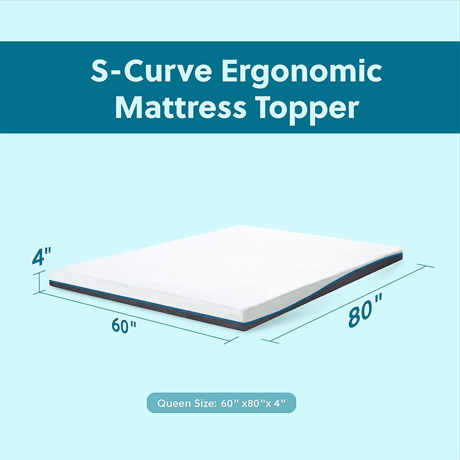 Reduce tossing and turning by getting a mattress topper for a side sleeper that absorbs motion and is still thick enough to support the body.