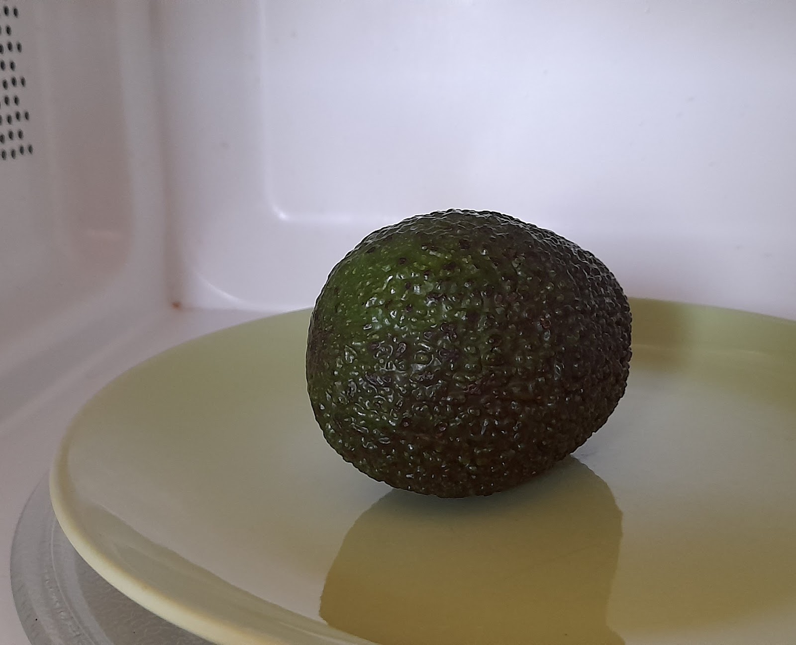 Avocado in the microwave.
