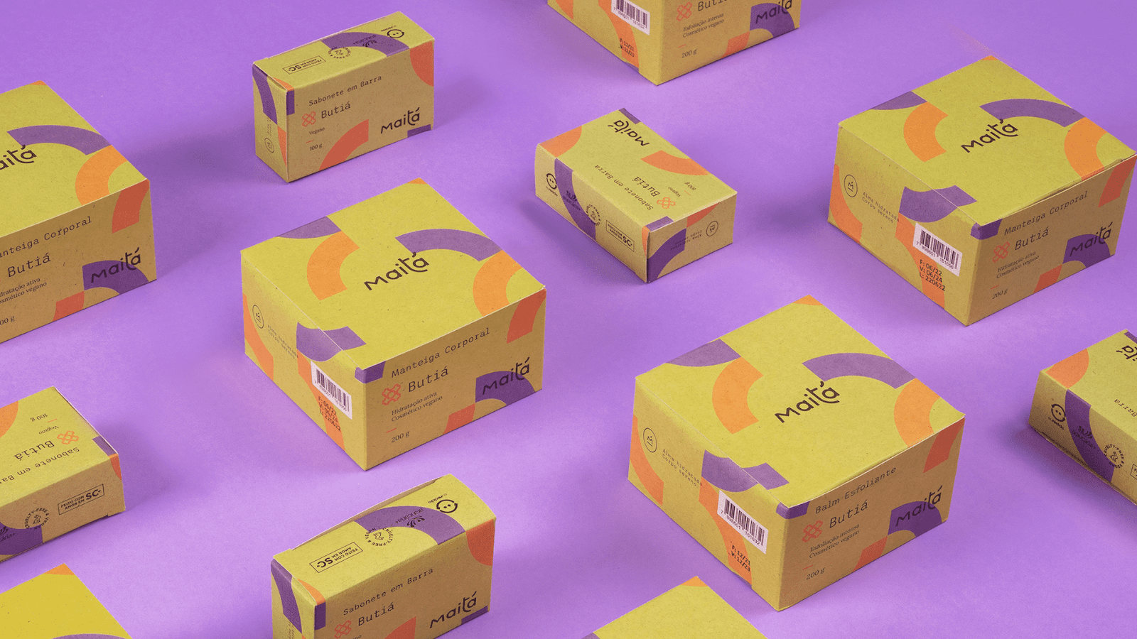 Branding and visual identity artifacts for Maita cosmetics