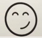 Let's draw and color the slanted smile face emoji.