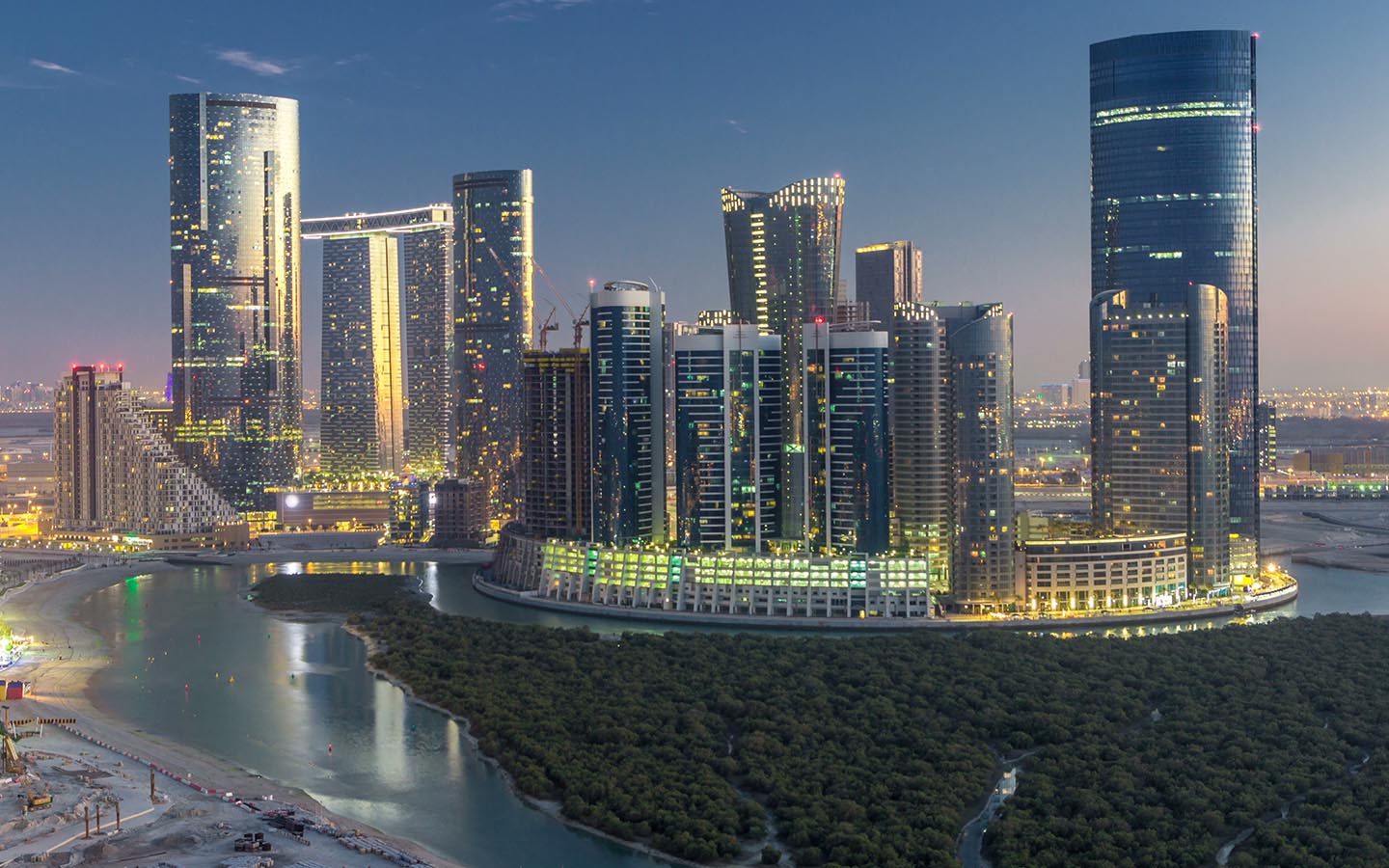al reem island is a famous place in abu dhabi