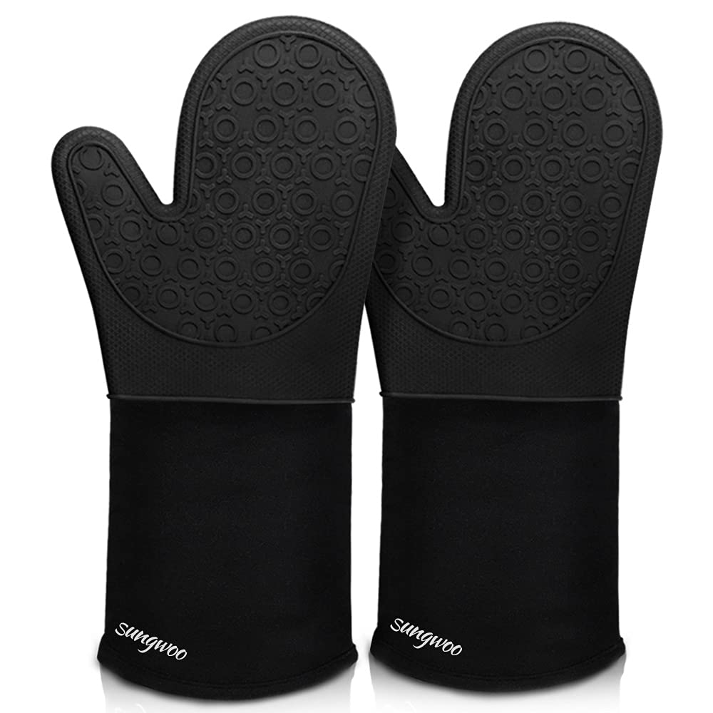 Sungwoo Extra Long Silicone Oven Mitts