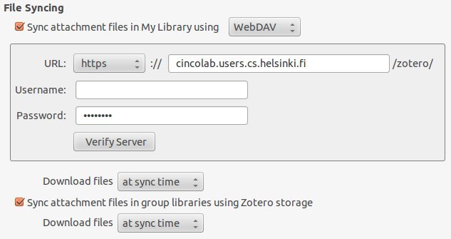 Zotero File Syncing