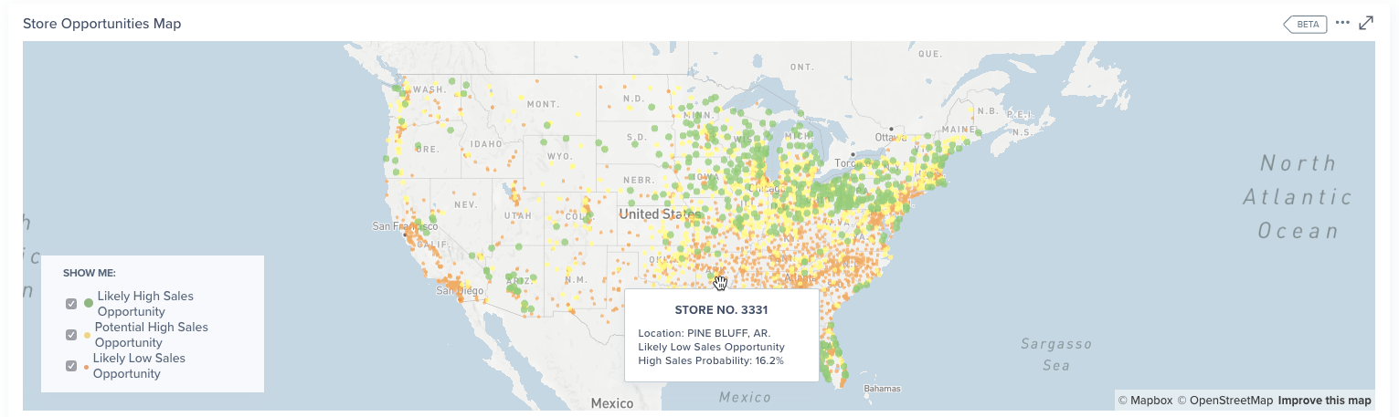 Retail Intelligence – Store Opportunities Map
