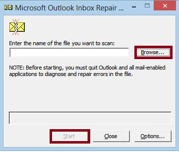 Checking the Integrity of outlook files