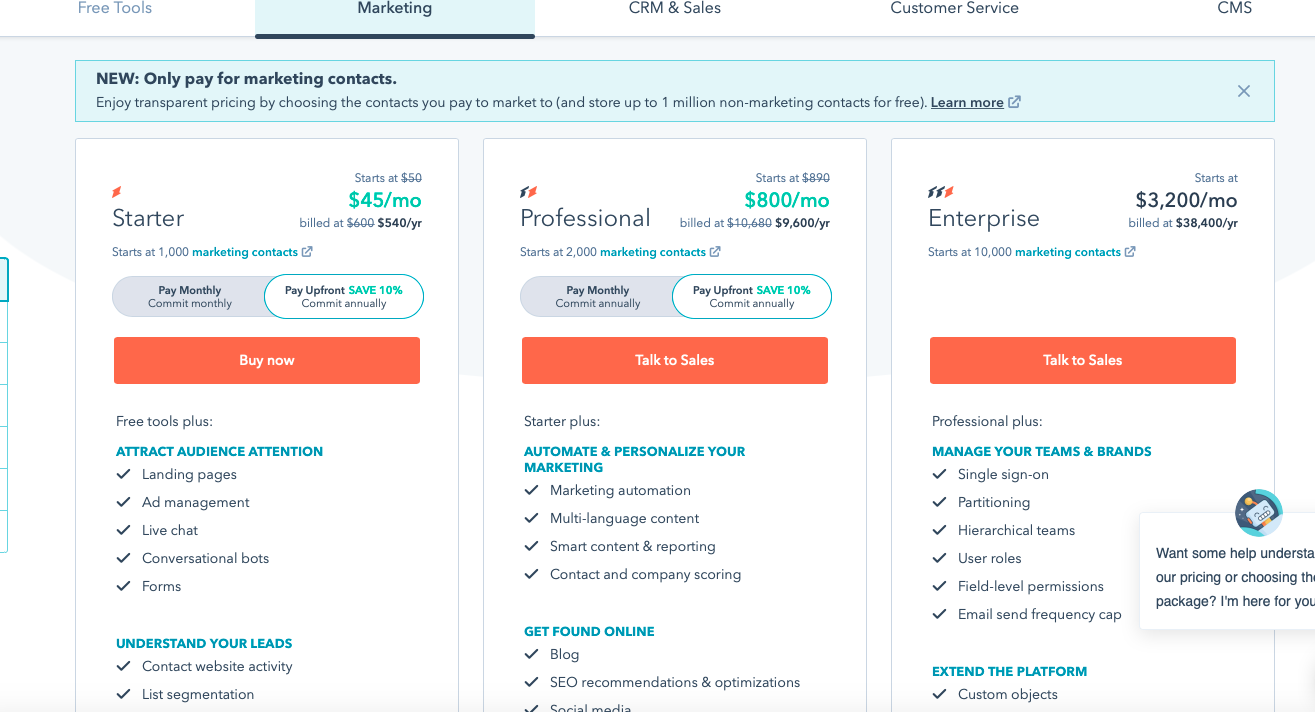 HubSpot Pricing