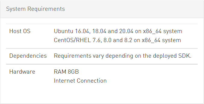 SDK Manager 的系統環境要求
