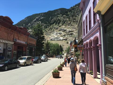 Exploring Georgetown, Colorado, from which you can take the Georgetown Loop Railroad.