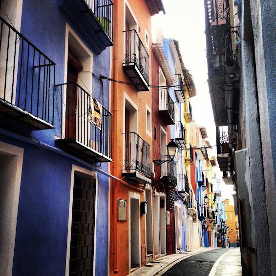 Colorful street Vilajoyosa