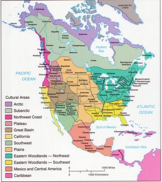 Native American Culture Map: 