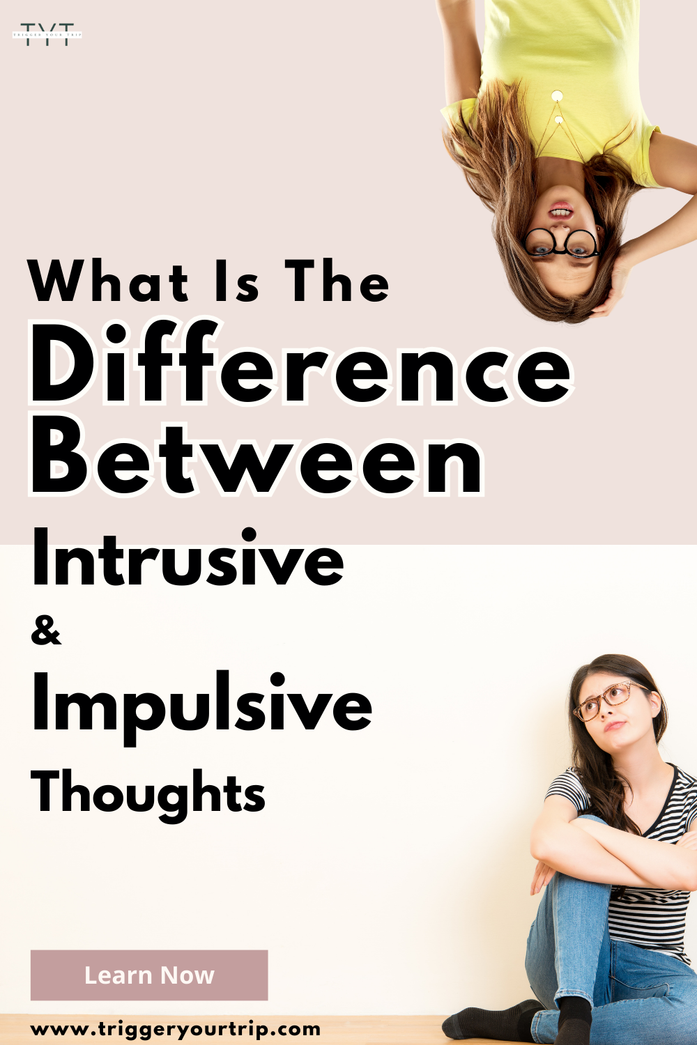 the difference between intrusive thoughts and impulsive thoughts or impulsive behaviors