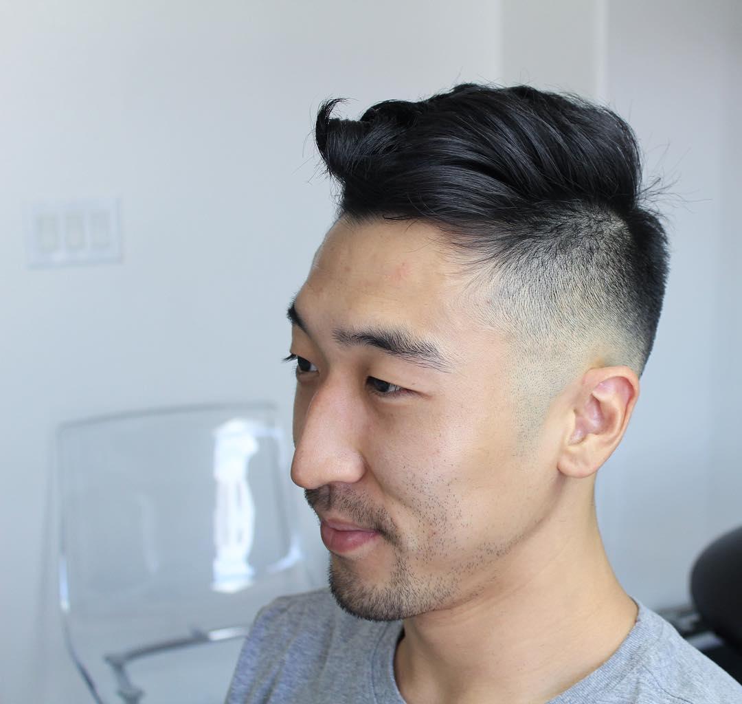 Tóc undercut ngắn cho nam hói ít fade