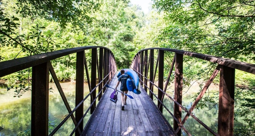 Bridge over the Chattahoochee River in Sandy Springs, GA