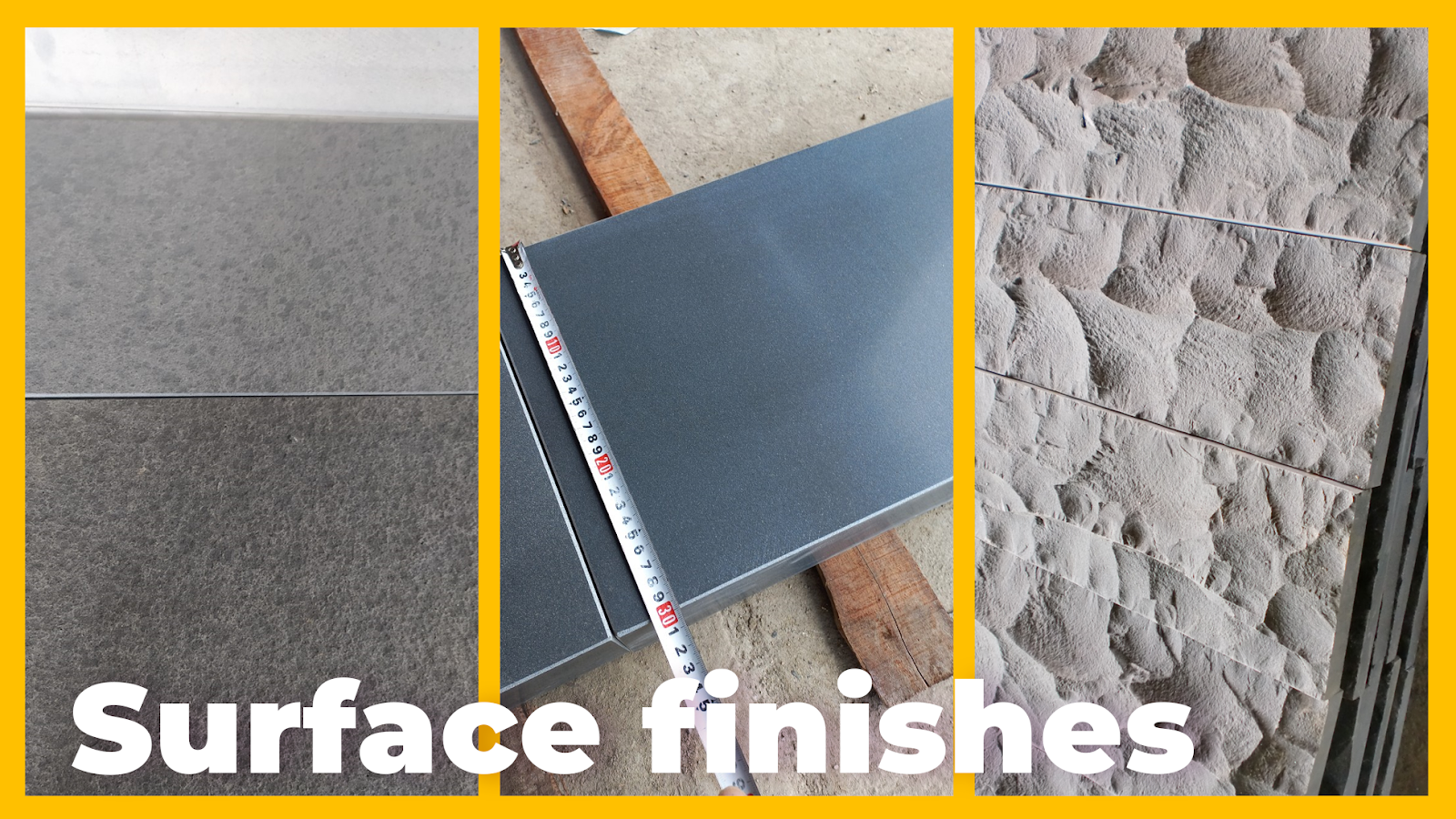 Surface finishes contribute to the natural stone Durability