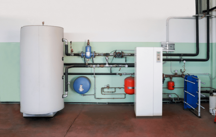 air source heat pump components