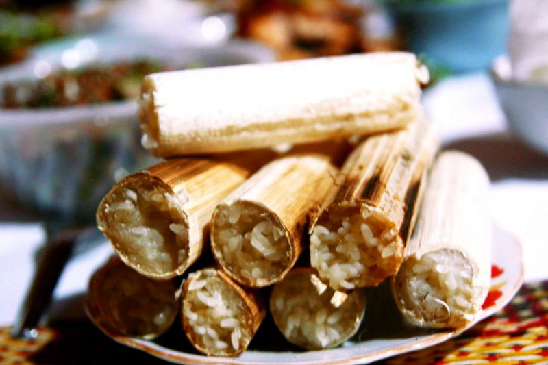 Đặc sản cơm lam ở Măng Đen