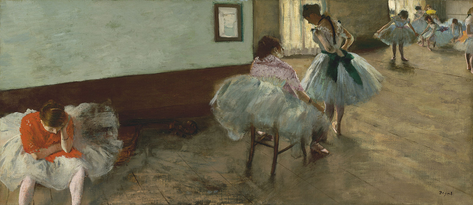 “The Dance Lesson” by Edgar Degas