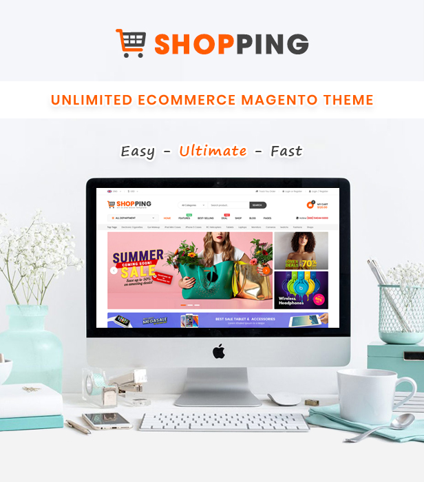 Magento electronics theme shopping