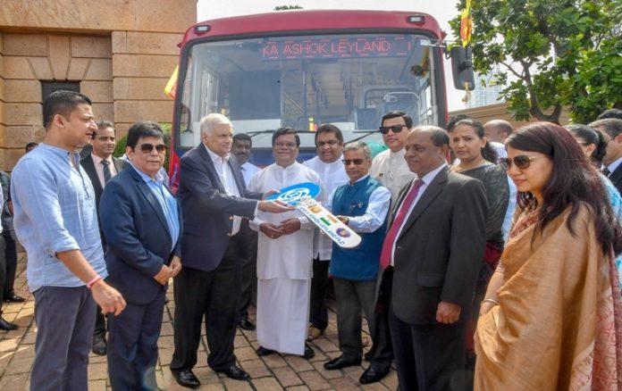 India delivers 50 more buses to Sri Lanka; High Commissioner of India hands  over buses to Sri Lanka's President |