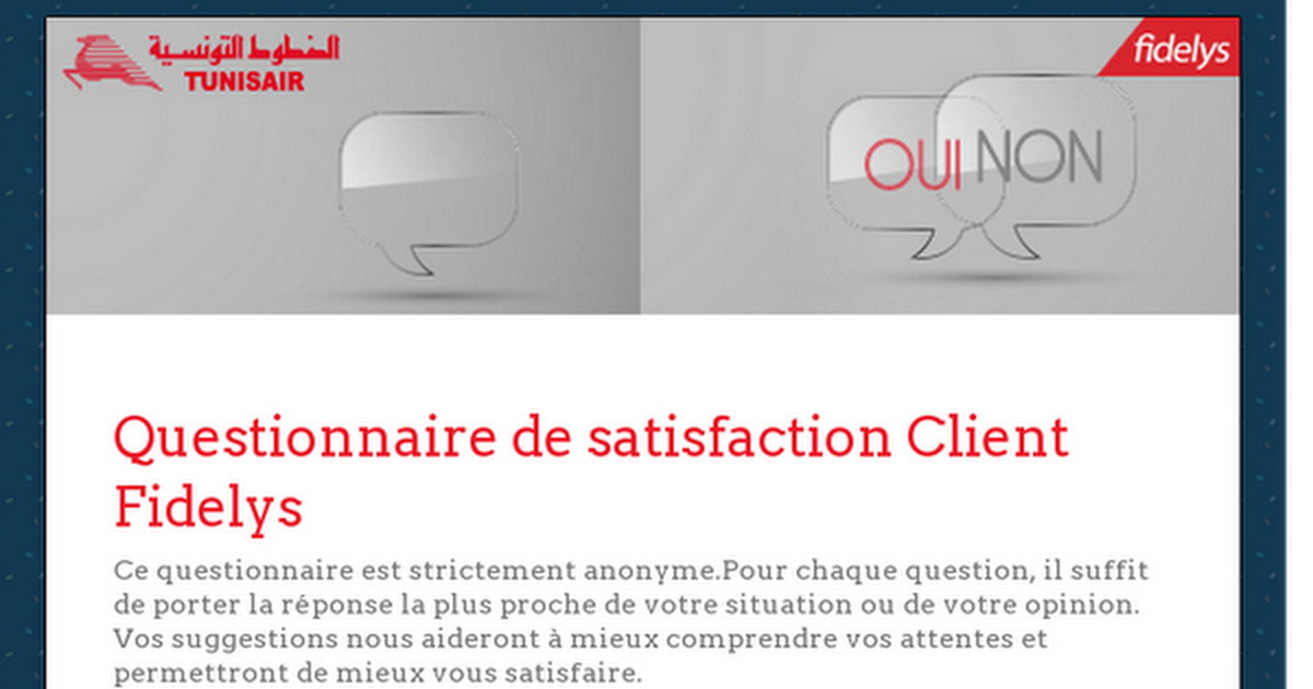 Exemple De Questionnaire De Satisfaction Voyage  Le Meilleur Exemple