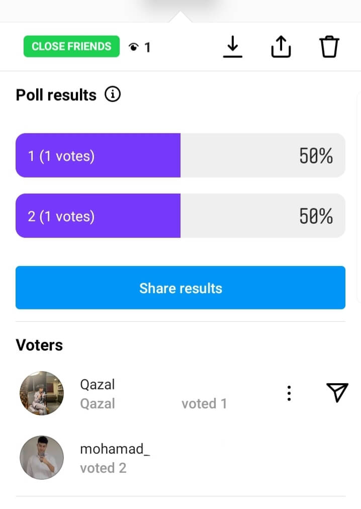How to See Poll Results on Instagram and Share the Results