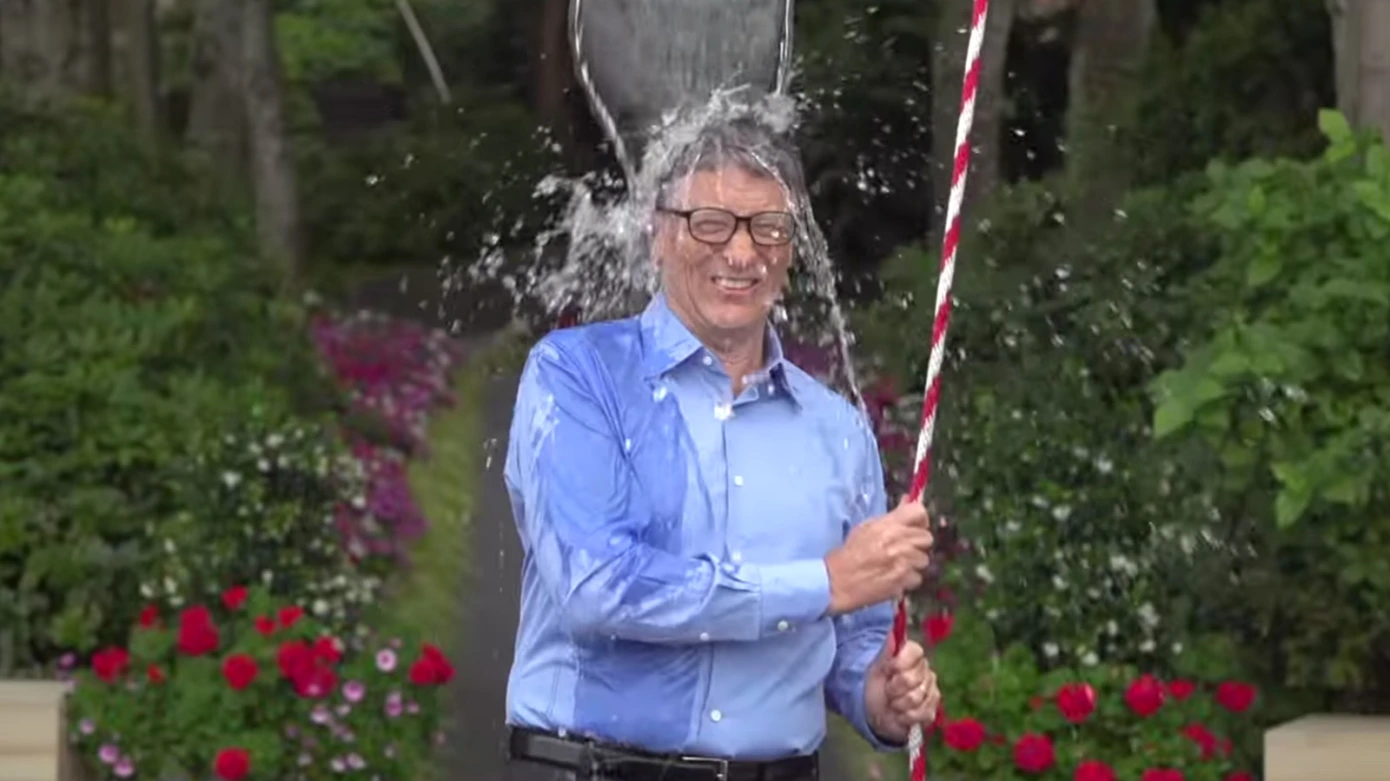 bill gates ice bucket