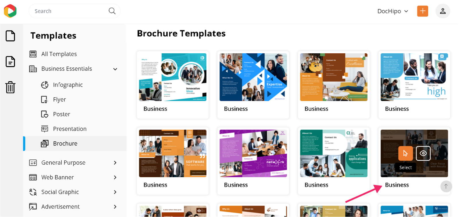 Business brochure templates
