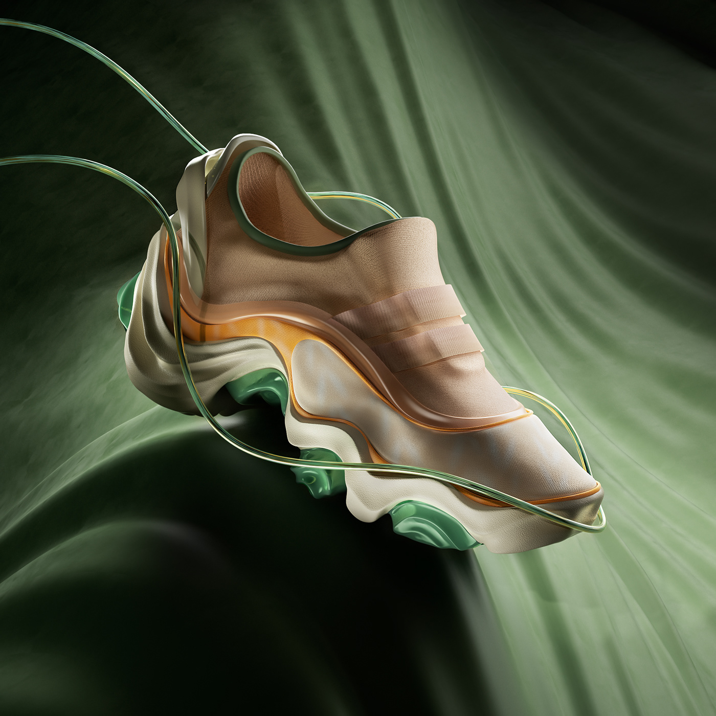 3D 3d sculpting art direction  CGI design redshift Sneaker Design