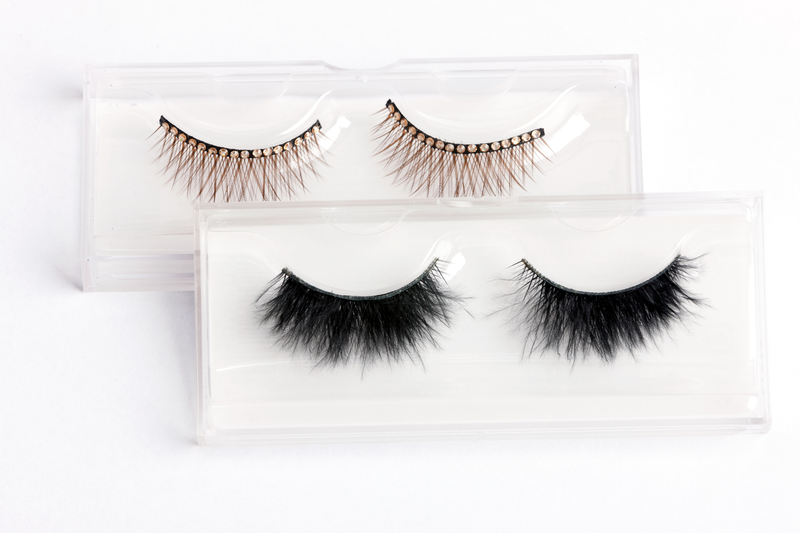 Use clear mascara to set fine or colored false lashes.