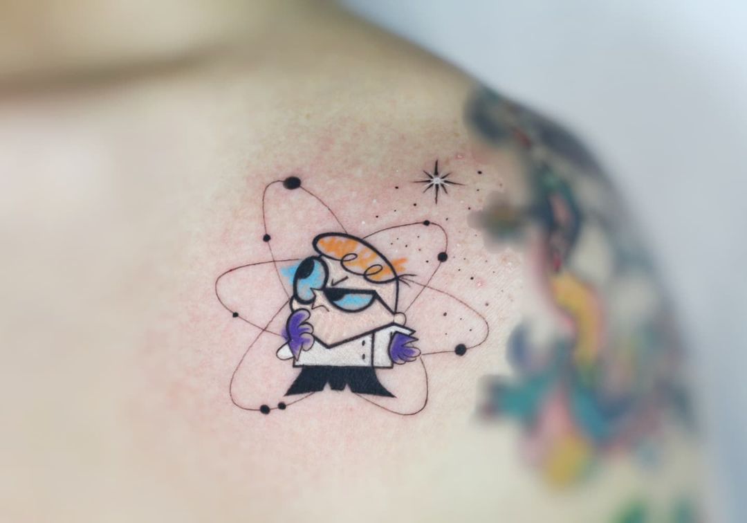 Dexter Disney Cartoon Tattoo