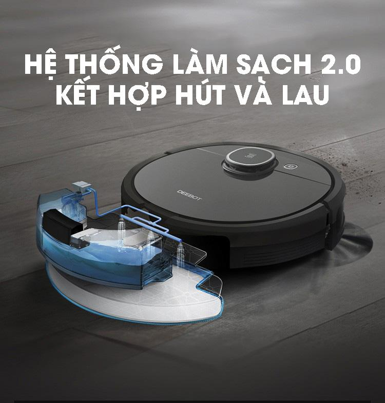 Robot hút bụi ECOVACS Deebot T5 Hero - 107