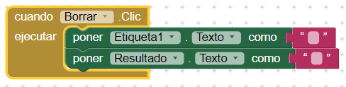 Bloque que controla a un botón